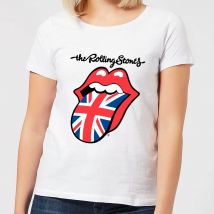 Rolling Stones UK Tongue Damen T-Shirt - Weiß - M
