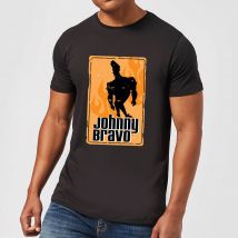 Johnny Bravo Fire Men's T-Shirt - Black - M