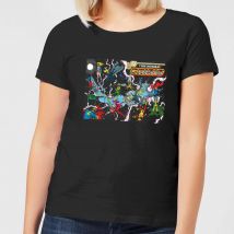 Justice League Crisis On Infinite Earths Cover Women's T-Shirt - Black - S