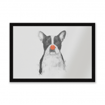 Red Nosed Bulldog Entrance Mat