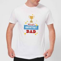 World's Greatest Dad With Trophy Men's T-Shirt - White - S - White