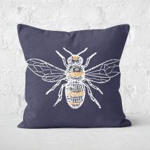 Bee Square Cushion - 40x40cm - Soft Touch