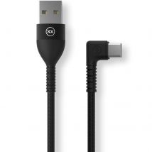 Mixx 1.2 Meter - USB A To Type-C Right Angle - Black