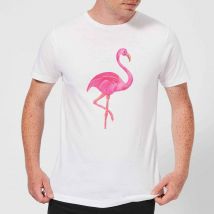 Pink Flamingo Men's T-Shirt - White - XXL - White