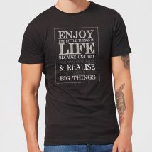 Enjoy The Little Things In Life Men's T-Shirt - Black - XL - Black