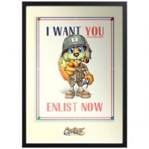 Conker I Want You Giclee Art Print - A3 - Black Frame