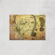 Lord Of The Rings Map Giclee Art Print - A3 - Print Only