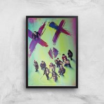 DC Suicide Squad Giclee Art Print - A4 - Black Frame