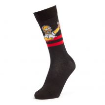Men's Simpsons Homer Beer Socks - Black - UK 4-7.5