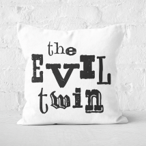 The Evil Twin Square Cushion - 40x40cm - Soft Touch