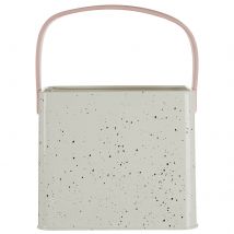 Sweet Heart Peg Box - Chrome/Black Speckle