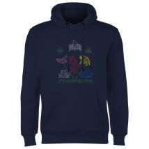 Sweat à capuche Power Rangers Dinozords Bluprint - Bleu Marine - L