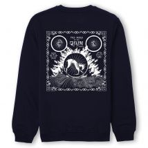 Sweatshirt Motifs Qilin Les Animaux Fantastiques - Bleu Marine - S