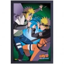 Naruto Minato Fight Framed Art Print