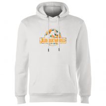 Jurassic Park Logo Tropical Hoodie - White - M