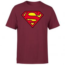 Official Superman Shield Men's T-Shirt - Burgundy - L