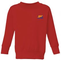 Back To The Future 35 Hill Valley Front Kids' Sweatshirt - Red - 5-6 Jahre