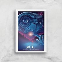 E.T. The Extra-Terrestrial X Ghoulish Print Giclee Art Print - A2 - White Frame
