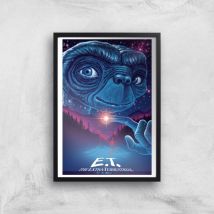 E.T. The Extra-Terrestrial X Ghoulish Print Giclee Art Print - A2 - Black Frame