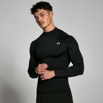 MP Herren Training Langarm-Baselayer mit hohem Kragen – Schwarz - XXS