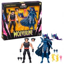 Hasbro Marvel Legends Series Wolverine and Psylocke, 6  Comics Collectible Action Figures