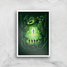 Ghostbusters Dan Mumford Giclee Art Print - A3 - White Frame