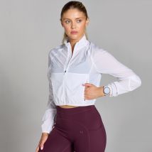MP Damen Velocity Slim Fit Crop-Windbreaker für Damen – Weiß - M
