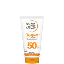 Garnier Ambre Solaire SPF 50+ Hydra 24 Hour Protect Hydrating Sun Cream Lotion With Vitamin C, 50ml