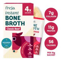 Freja Instant Bone Broth Box of 4 x 15g Sachet - Beef