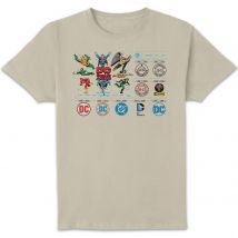 DC Comics Justice League DC Through The Ages Unisex T-Shirt - Cream - M