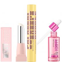 Maybelline Viral Favourites Make Up Bundle with Grippy Primer, Colossal Mascara and Lifter Glaze Lip Balm (Various Shades) - Clear Crave