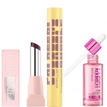 Maybelline Viral Favourites Make Up Bundle with Grippy Primer, Colossal Mascara and Lifter Glaze Lip Balm (Various Shades) - Espresso Kiss