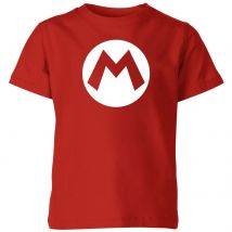 Nintendo Super Mario Badge Kids' T-Shirt - Red - 3-4 Jahre
