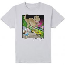 Jurassic Park Anime Flare Scene Anime Unisex T-Shirt - White - XL