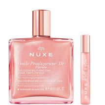 NUXE Huile Prodigieuse Shimmering Florale Multi Purpose Dry Oil 50ml & Roll On