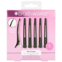 Brushworks No Crease Sectioning Hair Clips (Pack of 6)