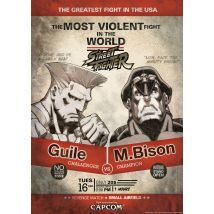 Street Fighter Guile V M.Bison Art Print - 14 x 11