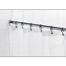 Croydex Luxury Round Shower Curtain Rail - Chrome