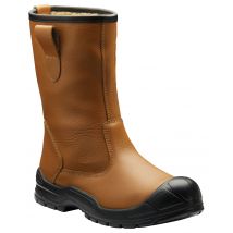 Dickies Dixon Lined Safety Rigger Boot - Tan Size 8