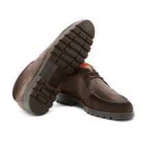 Men's dark brown suede desert boot