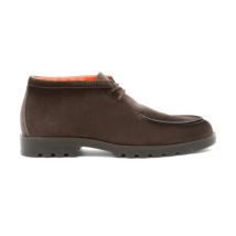 Men's dark brown suede desert boot