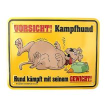 Funschild -Kampfhund-