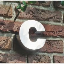 3D Kleinbuchstabe c aus Edelstahl - Höhe 16 cm und Tiefe 3 cm