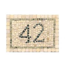 Mosaik-Set - Hausnummer aus echtem Marmor zum Selbstgestalten