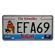 Originales Nummernschild aus Kanada - Yukon