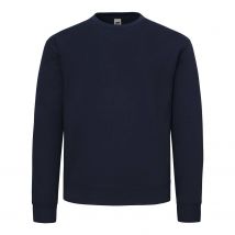 Fruit of the Loom Superkatoenen uniseks sweater voor volwassenen (Deep Navy)