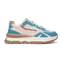 Blowfish Malibu Dames Roze Blauwe Retro Veterschoenen - Leo