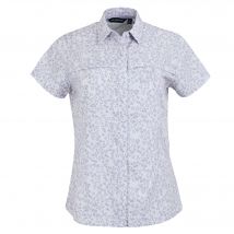 Regatta Dames/Dames Travel Meadow Bloemen Packaway Shirt met Korte Mouw (Lila hint) - maat EU 46 / UK 18