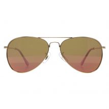 Prive Revaux Aviator Unisex Champagne Goud Roze Spiegel Commando Mini