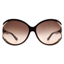 Salvatore Ferragamo Ronde Dames Donkerbruin Bruin Grijs Kleurverloop SF600S